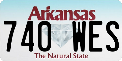AR license plate 740WES