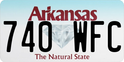 AR license plate 740WFC