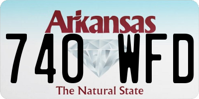 AR license plate 740WFD