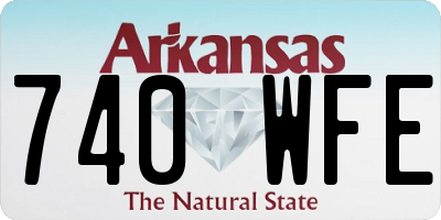 AR license plate 740WFE