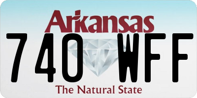 AR license plate 740WFF