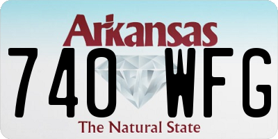 AR license plate 740WFG