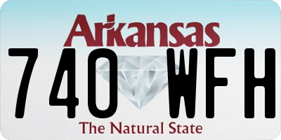 AR license plate 740WFH