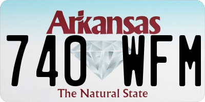 AR license plate 740WFM