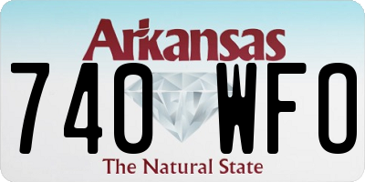 AR license plate 740WFO