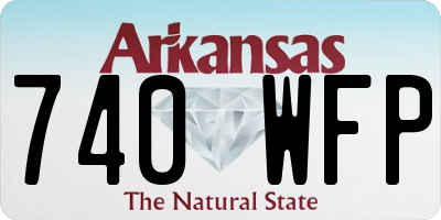 AR license plate 740WFP