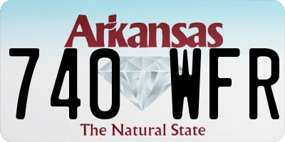 AR license plate 740WFR