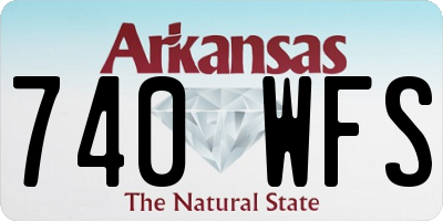 AR license plate 740WFS
