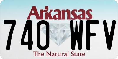 AR license plate 740WFV