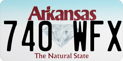 AR license plate 740WFX
