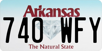 AR license plate 740WFY