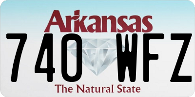 AR license plate 740WFZ