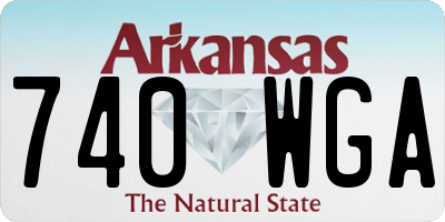AR license plate 740WGA