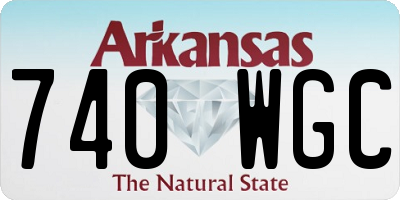 AR license plate 740WGC