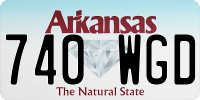 AR license plate 740WGD