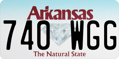 AR license plate 740WGG