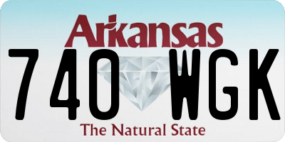 AR license plate 740WGK