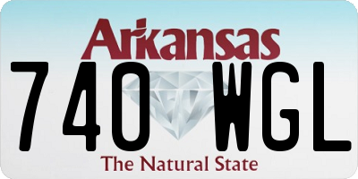 AR license plate 740WGL
