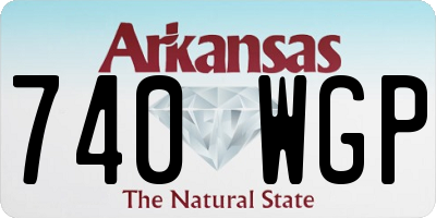 AR license plate 740WGP