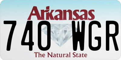 AR license plate 740WGR