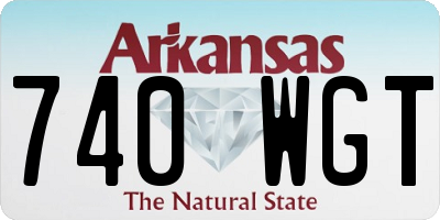 AR license plate 740WGT