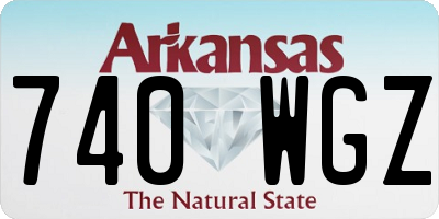 AR license plate 740WGZ