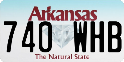 AR license plate 740WHB
