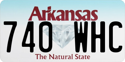 AR license plate 740WHC