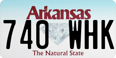 AR license plate 740WHK