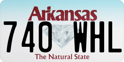 AR license plate 740WHL