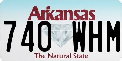 AR license plate 740WHM