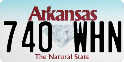AR license plate 740WHN