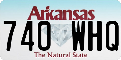 AR license plate 740WHQ