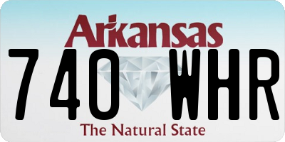 AR license plate 740WHR