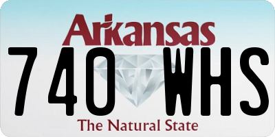 AR license plate 740WHS