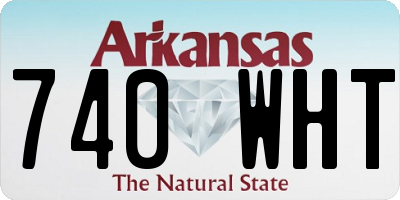 AR license plate 740WHT
