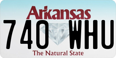 AR license plate 740WHU