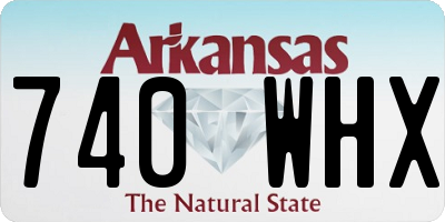 AR license plate 740WHX