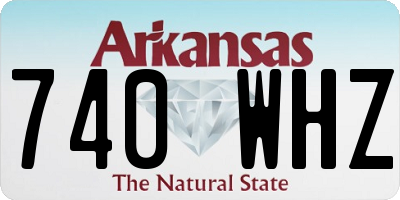 AR license plate 740WHZ