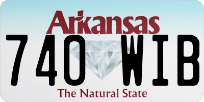 AR license plate 740WIB