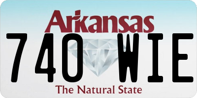 AR license plate 740WIE