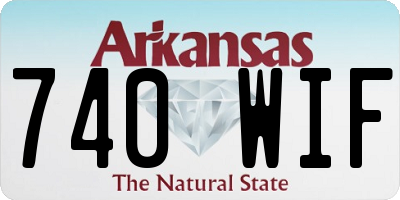 AR license plate 740WIF