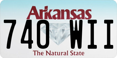 AR license plate 740WII