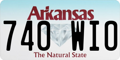 AR license plate 740WIO
