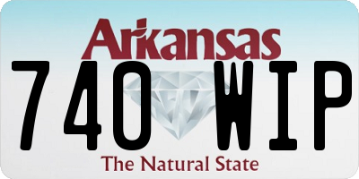 AR license plate 740WIP