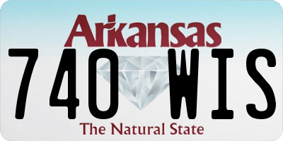 AR license plate 740WIS
