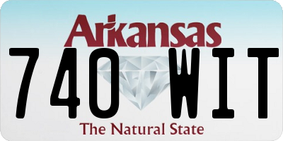 AR license plate 740WIT