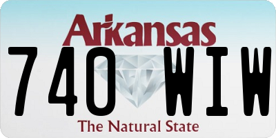 AR license plate 740WIW