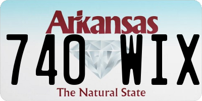 AR license plate 740WIX