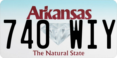 AR license plate 740WIY